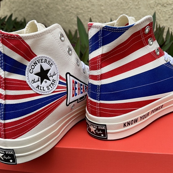 CONVERSE CHUCK 70 HI WMNS 169912C
CHUCK 70 HI
EGRET/RUSH BLUE/UNIVERSITY RED - Picture 14 of 16